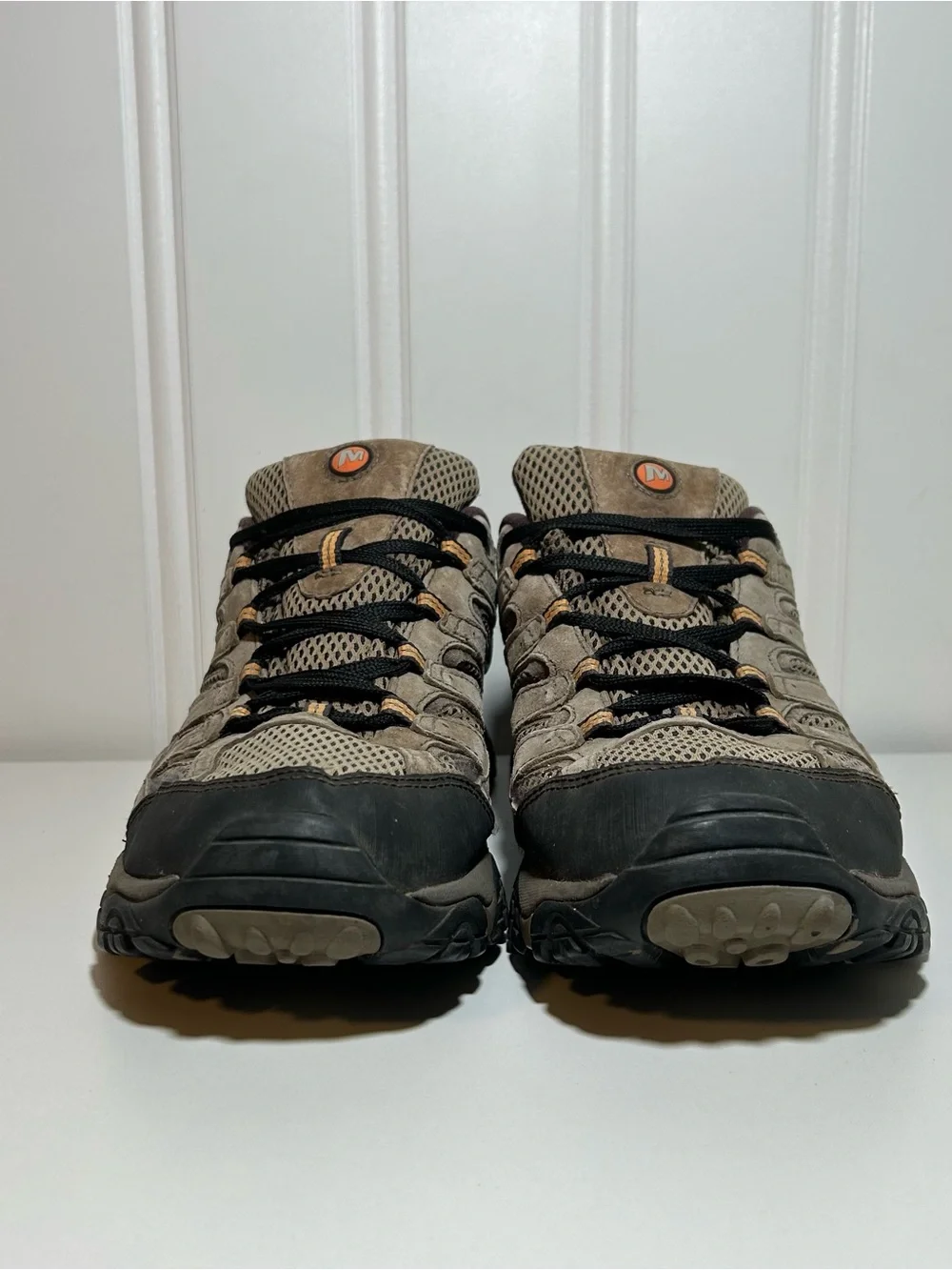 Merrell Moab 2 walnut brown Men's Taupe and Black Trail Hiking Shoe